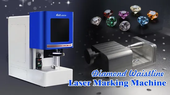 Macchina per scrivere e marcare la vita della cintura diamantata laser UV