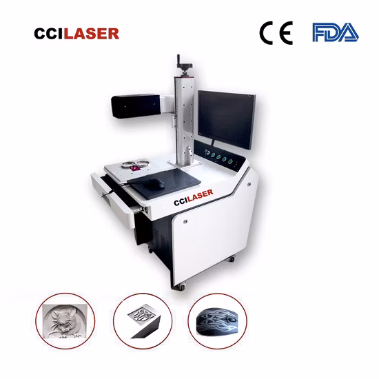 Macchina per marcatura/stampa/incisione laser UV 3D con messa a fuoco automatica per acciaio inossidabile/rame/acrilico/pelle/carta